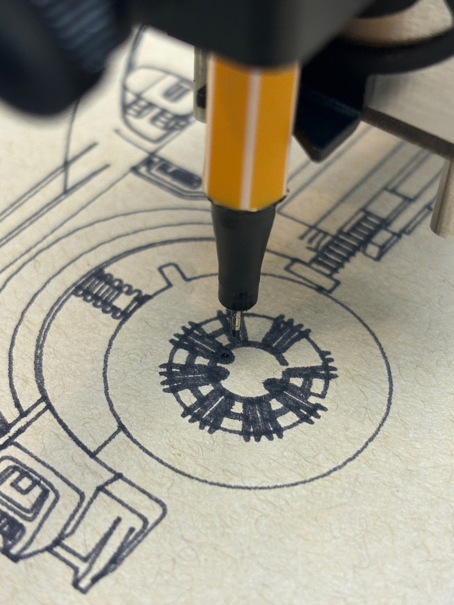 Custom Car Blueprint Art