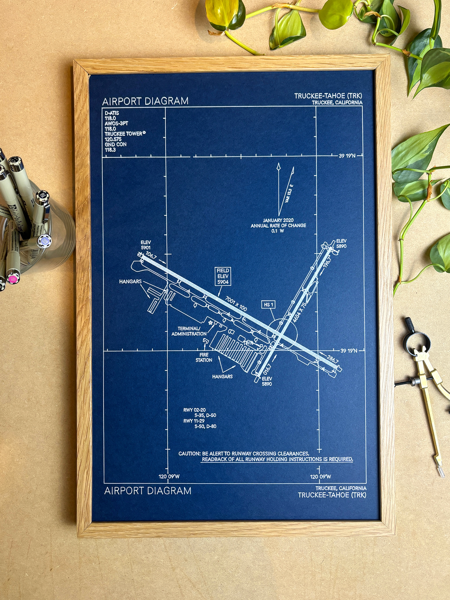 Airport Diagrams Blueprint Art