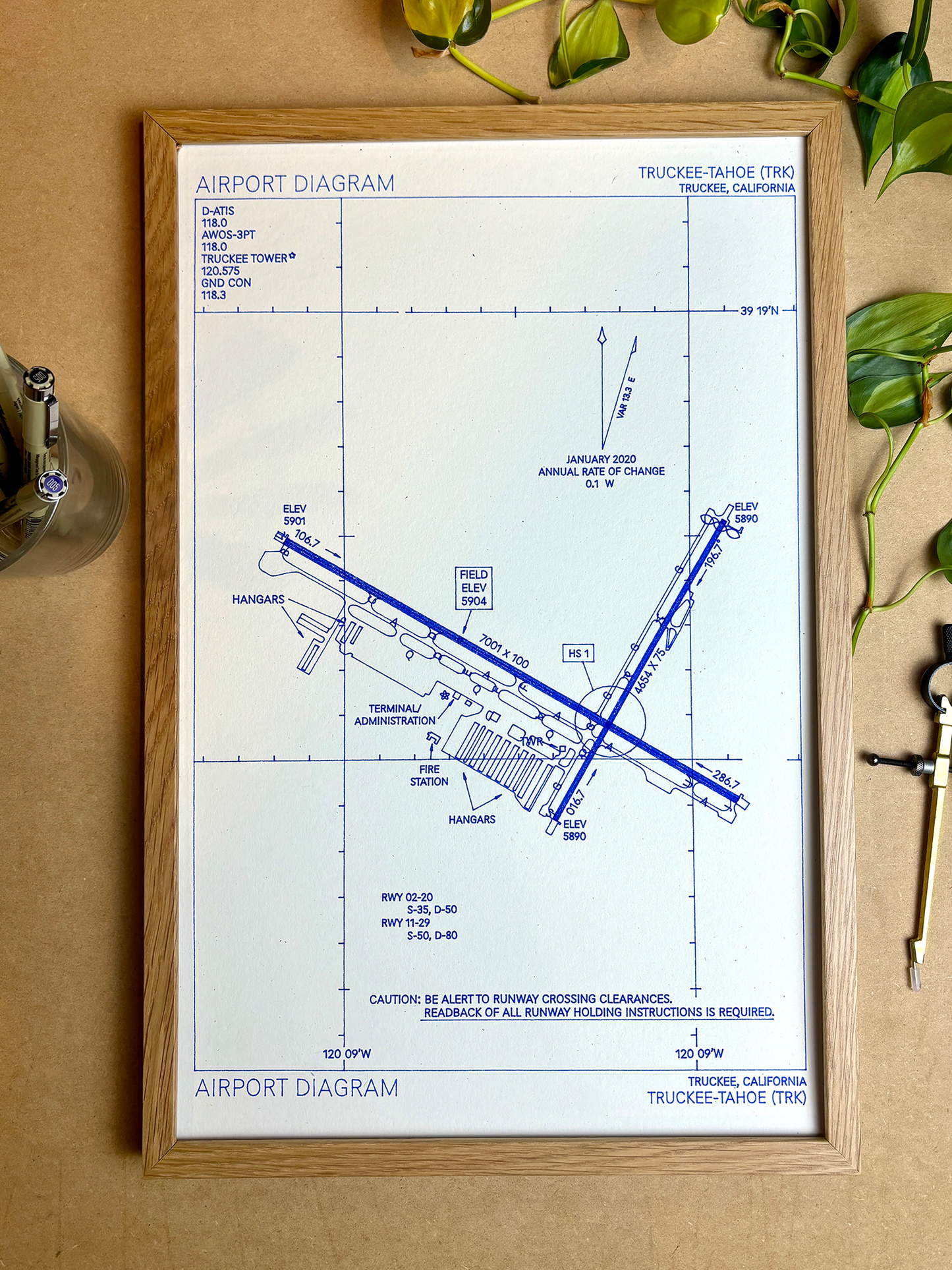 Airport Diagrams Blueprint Art