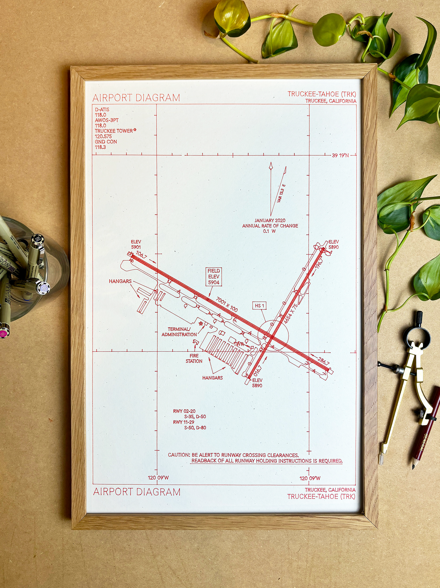 Airport Diagrams Blueprint Art